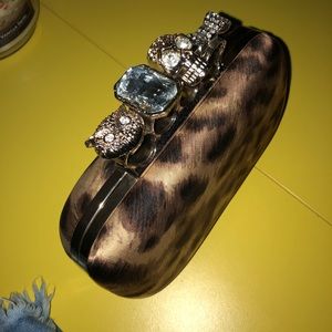 Cheetah print clutch